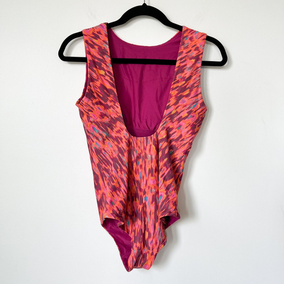 Lululemon Waterside High Neck One Piece Swimsuit Harmonize Pink Womens Medium - Picture 6 of 11